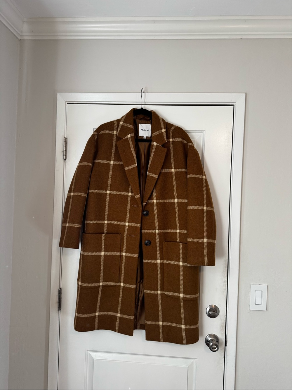 Madewell Windowpane Coat